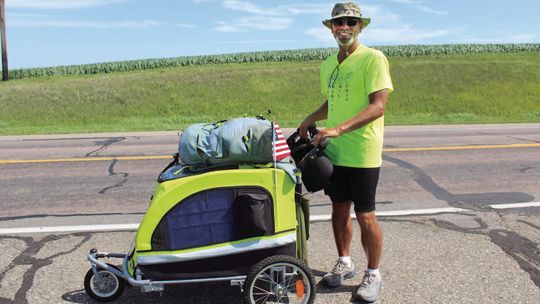 Louisiana man walking cross country for God, Family, Country