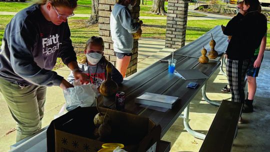OsmondAll-Stars make gourd bird houses