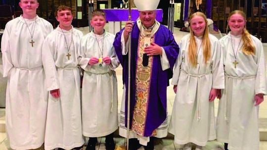 St. Mary's students receive Serra Club Altar Server Awards