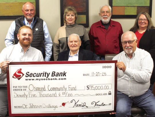 Community challenged again — add to Osmond Community Fund