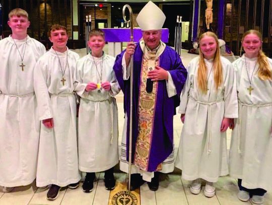 St. Mary's students receive Serra Club Altar Server Awards