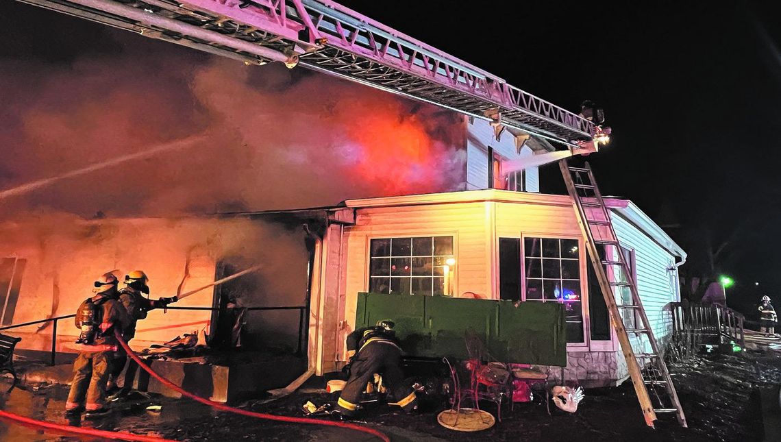Battled a fire