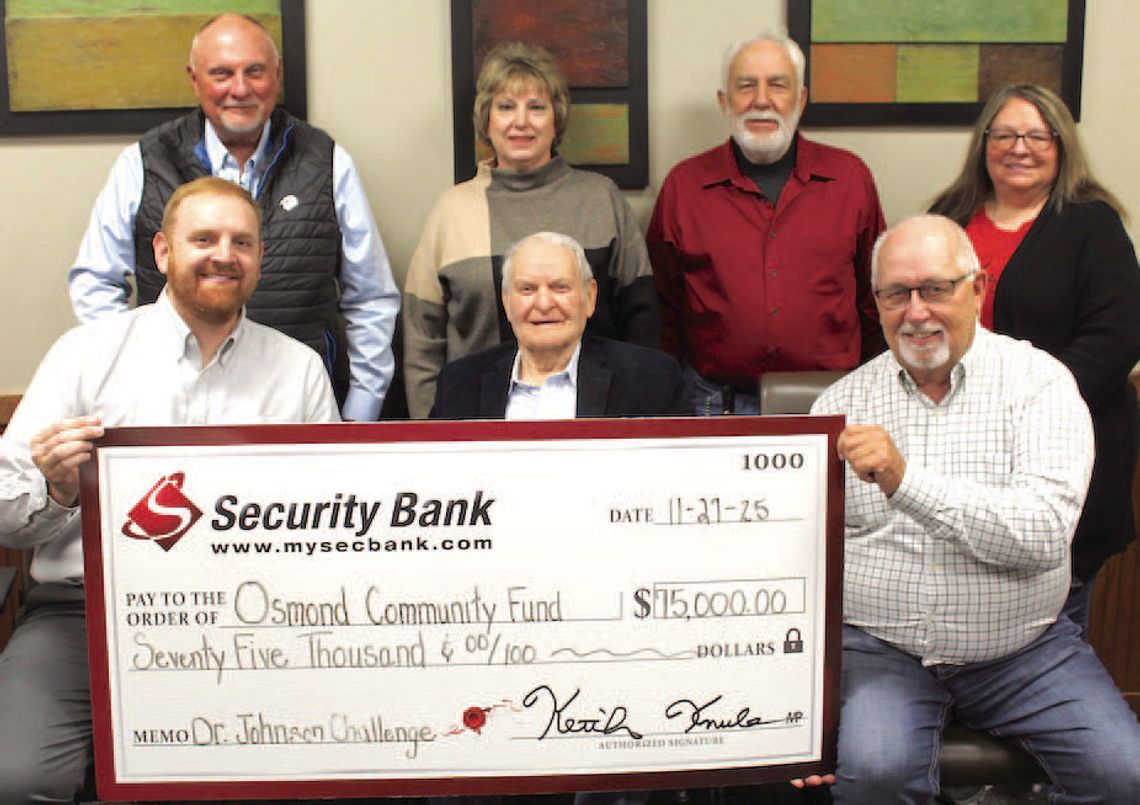 Community challenged again — add to Osmond Community Fund