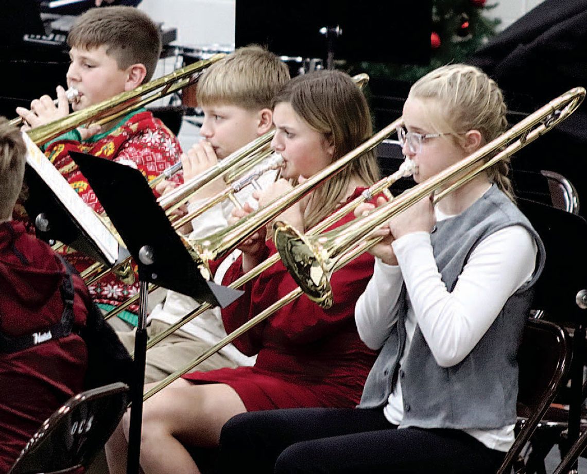Elementary concert goes ‘high tech;’ high school leads sing-along