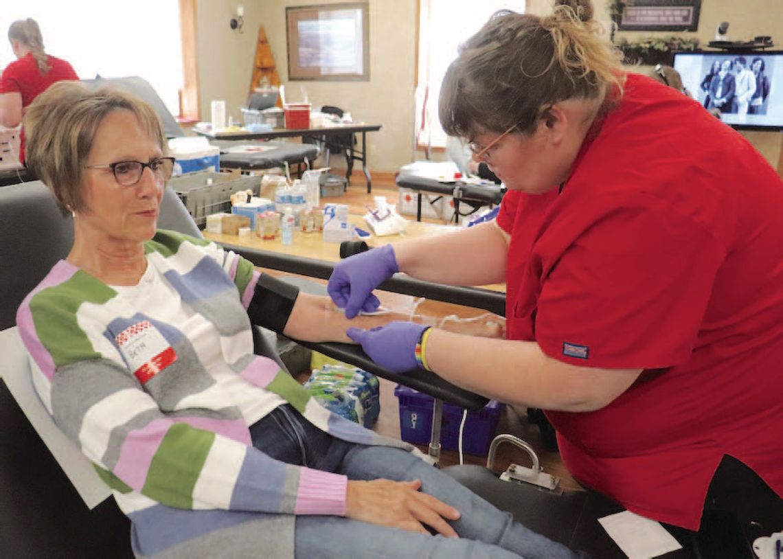 GIVING LIFE-SAVING BLOOD