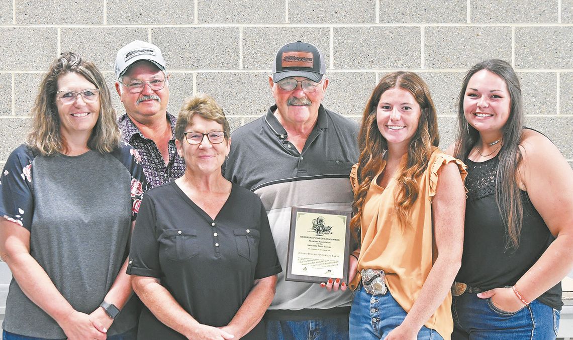 Jensen-Binger-Anderson family receives Pioneer Farm Award