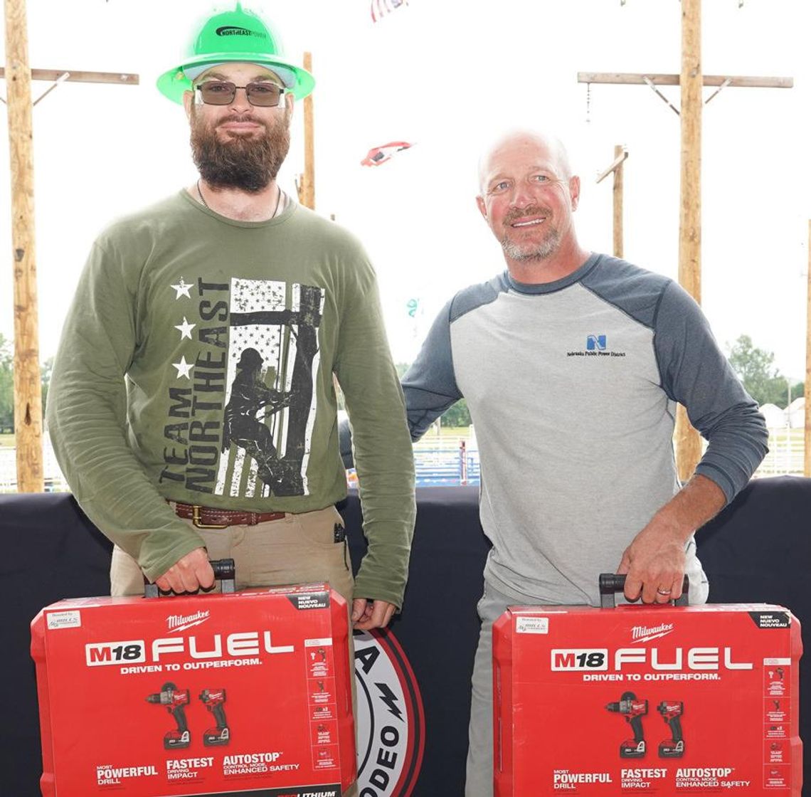 Northeast Power lineman wins rodeo event