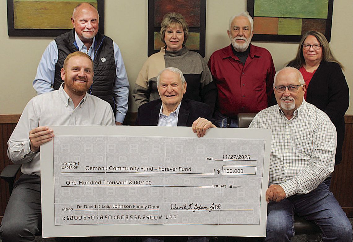 Osmond Community Fund announces endowment, challenge Osmond Community Fund announces endowment, challenge