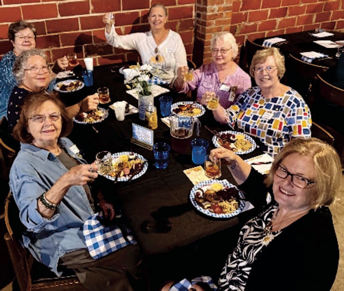 P.E.O. Chapters share ideas while celebrating Oktoberfest