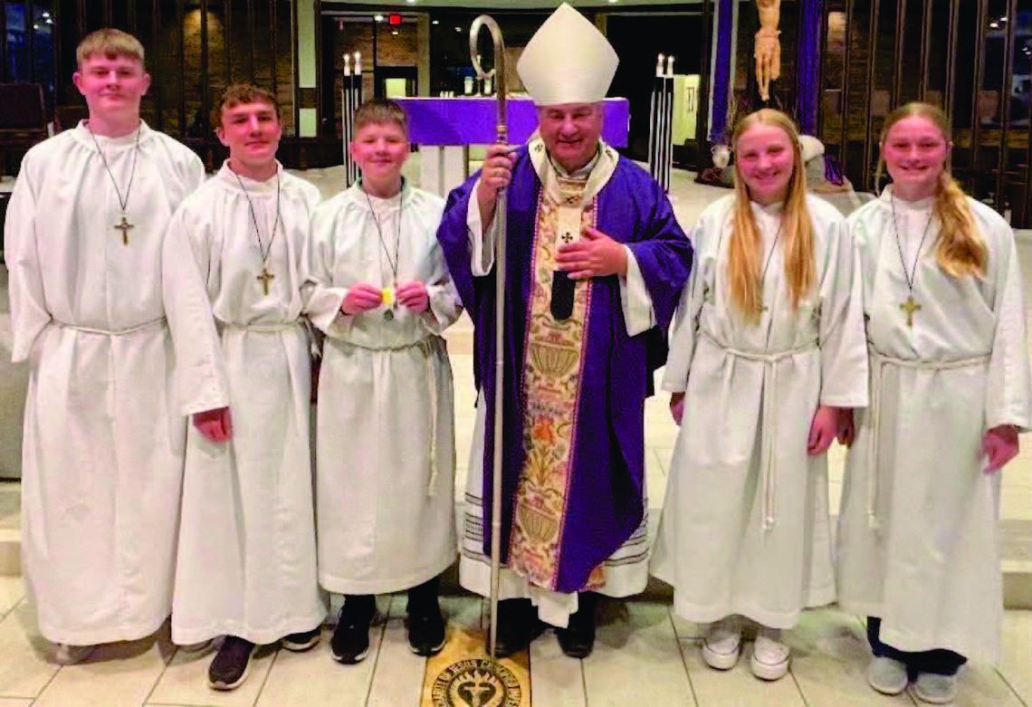 St. Mary's students receive Serra Club Altar Server Awards