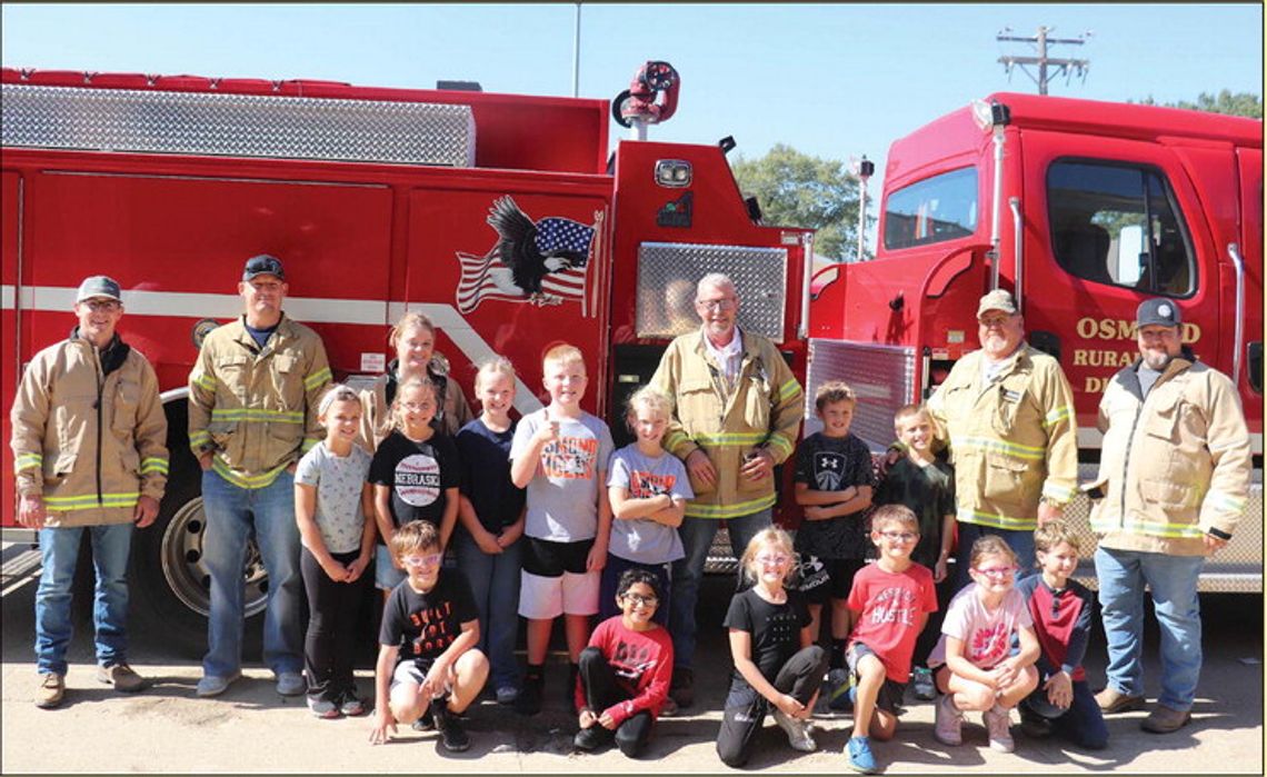 Third grade students celebrate Fire Prevention Week